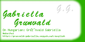 gabriella grunvald business card